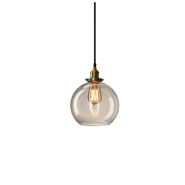 Creative Retro Ceiling Chandelier Lamp for Home Bar Vintage Glass Pendant Light Fixtures